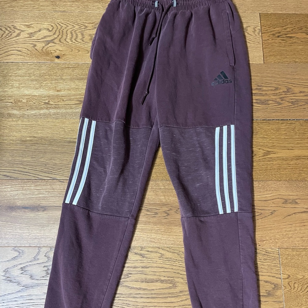 Men’s Adidas Jogger Sweatpant Maroon Size Small